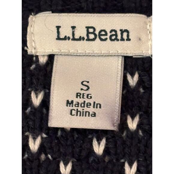 L.L. Bean Cardigan Sweater Blue Woman’s Large Country Classic - Picture 8 of 9